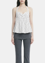 Orvia Dot Flare Blouse