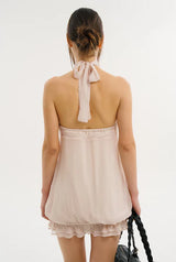 シアーホルタードレス
