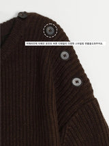 [Unisex] Shoulder button knit(4color)
