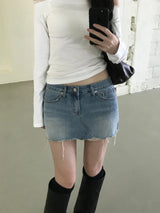 Denim Skirt Pants (one color)