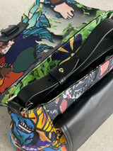 New-Comics Printed Fabric x Leather Crossbody Bag