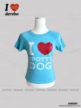 Love Blue Cotton Short Sleeve T-shirt