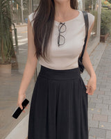 Risen Boat Neck Sleeveless