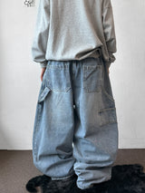 Catch Balloon Carpenter Basic Denim Pants 3color