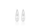 26SS★ Champagne First Moon Silver One-Touch Earrings M