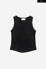 Hairy texture tank sleeveless top