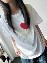 Arrow Heart Tattoo Graphic T-Shirt 4color