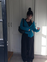 セル トラック ナイロン ワイド パンツ