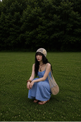 BLISSFUL FLORAL TIE-STRAP DRESS