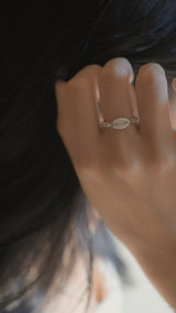 All is well, silver ring with Topaz_November Birthstone