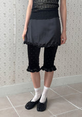 HEART VELVET CAPRI LEGGINGS