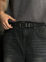 LMN ゴット 30 mm ダブルティップレザーベルト (3 colors)