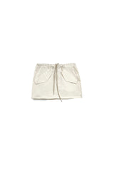 DOUBLE CUT CAGO SKIRT / IVORY