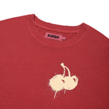 MELTING CHERRY PIGMENT WASHING T-SHIRT [RED]
