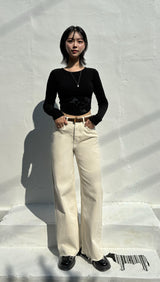 LIN BLANC COLOR DENIM PANTS code 18300