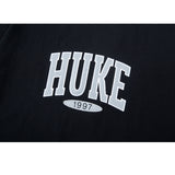 HUKE ロゴスケート半袖シャツ (ブラック)