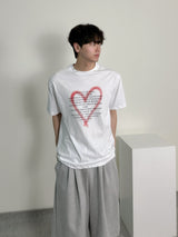 Heart spray lettering Half sleeve