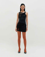In&Out Sleeveless Dress _ BLACK