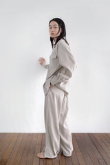 Stretch jogger pants, Beige