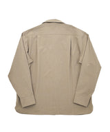 BIO-WASHED CREASE TAILORED SHIRT (Ash Beige)