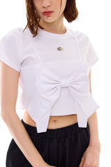 AI RIBBON BUSTIER / WHITE