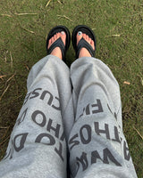 [UNISEX] One-two lettering jogger & wide pants
