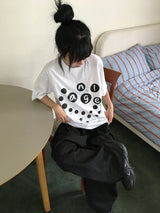 [unisex] Lebea Loose-Fit Rivet Dot Short Sleeve Tee