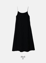 #Diamond Flower Embroidery Sleeveless Long Dress (3color)