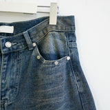 Stud Patch Denim Pants