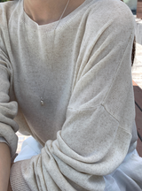Rear Cooling Linen Round Knit / 4 colors