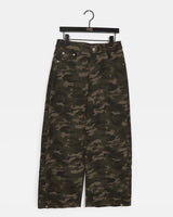 Weta Back Pocket Snap Pintuck Bizo Wide Military Cotton Pants