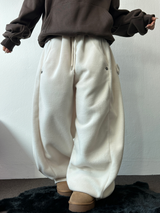 ボスサイズフリーススナップロングパンツ 🧸🩵🤍6カラー