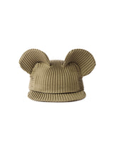 6CRAYON Army Green Pleated Flat Brim Mickey Cap