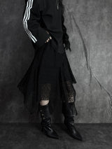 uncut lace skirt (2color)