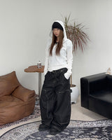 Charis Henley Neck Hooded Knit