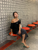[Ofom] WIDE CAPRI PANTS