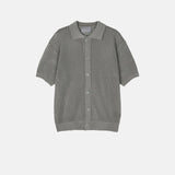 Port punching collar cardigan