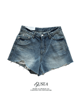 ライク バックポケット デニムショーツ(Denim)