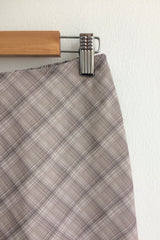 More cross checkered skirt