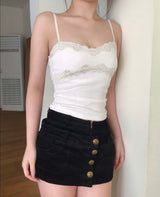 coeur rosy tone lace sleeveless top