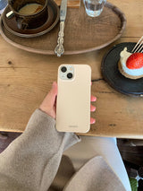 yeowhi ワンカラーアイフォンケース (ソフトイエロー)