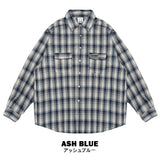 TWO-POCKET CHECKERED SHIRT (BLUE)