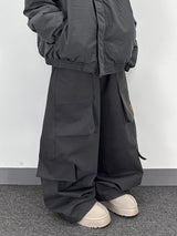 subtle patch cargo pants