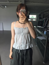 ピクシースモークフリルブラウス (3color)