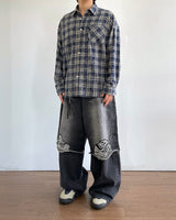オルトレイヤードデニムパンツ