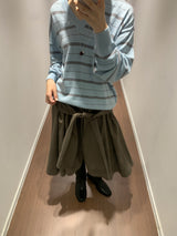Nadine cutout midi skirt (3color)