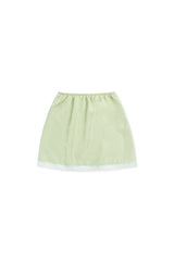 Petal satin skirt_mint