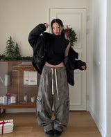 Dyed Parachute Cargo Pants