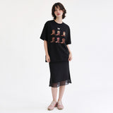 ピンク ブーツ Tシャツ (2color)