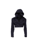 SHADOW HOODED BLAZER